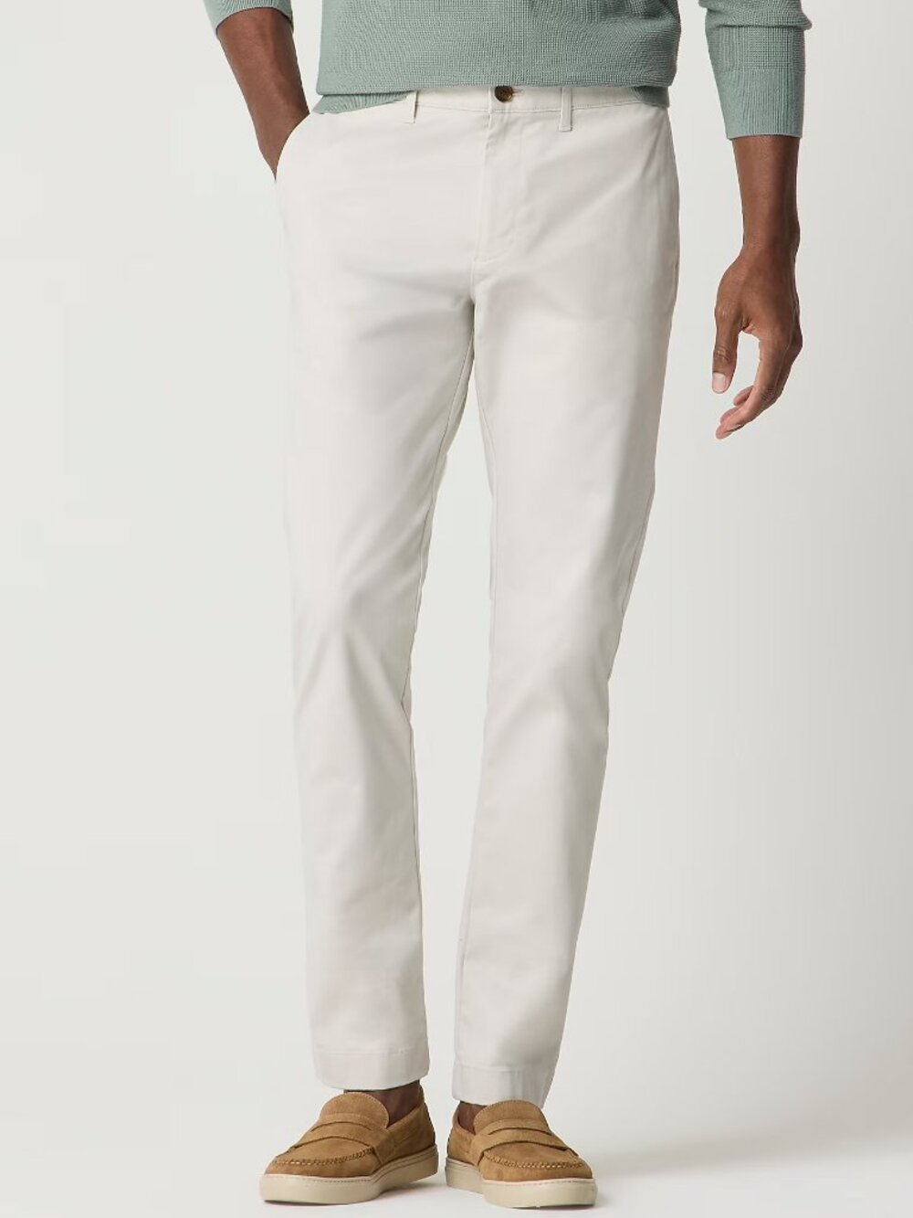 J. Crew Men's Slim Fit TruTemp365 Chino Pant in Stone 34x30 Style CO402